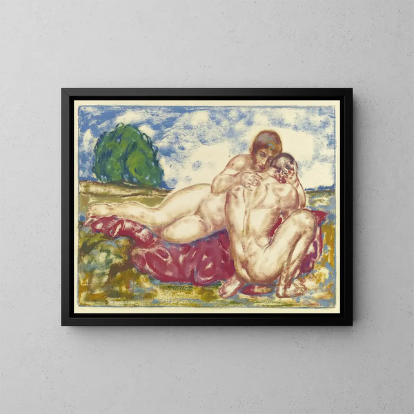 Adoration III - Friedrich August Weinzheimer — indrammet kunstværk på væggen