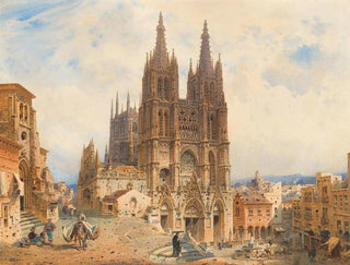 La cathédrale de Burgos - Friedrich Eibner — visning af kunstværket