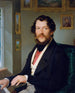 Portrait af en herre ved klaveret - Friedrich Johann Gottlieb Lieder — visning af kunstværket
