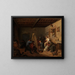 L'atelier de l'artiste à Rome - Friedrich Mosbrugger — indrammet kunstværk på væggen