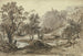 Vue de Nemi med Nemi-søen i forgrunden - Friedrich Salathé — visning af kunstværket
