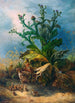 Chardons en fleurs med en familie af Tetrao urogallus - Friedrich Schauta-Moos — visning af kunstværket
