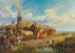 Landsbybeboere foran byportene - Friedrich Sturm — visning af kunstværket