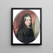 Portrait af Célestine Gräfin Batthyány - Friedrich Wailand — indrammet kunstværk på væggen