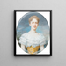 Portrait af Johanna Grevinde Gleispach - Friedrich Wailand — indrammet kunstværk på væggen