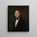Portrait af en herre i habit - Friedrich Wilhelm Maul — indrammet kunstværk på væggen