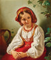 En italiensk pige - Friedrich von Amerling — visning af kunstværket