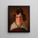 Antonie Amerling née Kaltenthaler, Mme Amerling - Friedrich von Amerling — indrammet kunstværk på væggen