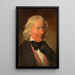 Bertel Thorwaldsen, skulptør - Friedrich von Amerling — indrammet kunstværk på væggen