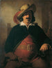 landskabsmaler Ignaz Raffalt i rollen som Falstaff - Friedrich von Amerling — visning af kunstværket