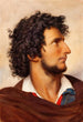 Tête d'un jeune Vénitien barbu de profil - Friedrich von Amerling — visning af kunstværket