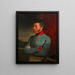 Heinrich Amerling-maleri i rollen som den store auditor, kunstnerens onkel - Friedrich von Amerling — indrammet kunstværk på væggen