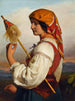 Italiensk Chiaruccia-maleri med spindel - Friedrich von Amerling — visning af kunstværket