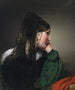 en pige i profil med sort mantille - Friedrich von Amerling — visning af kunstværket