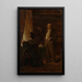 Le professor Dr Ignaz Rudolf Bischoff von Altenstern dictant à son épouse Johanna - Friedrich von Amerling — indrammet kunstværk på væggen