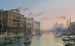 Vinterudsigt over Grand Canal, Venedig, set fra Palazzo Cavalli-Franchetti mod Santa Maria della Salute - Friedrich von Nerly — visning af kunstværket