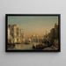 Le Grand Canal à Venise med udsigt over Santa Maria della Salute - Friedrich von Nerly — indrammet kunstværk på væggen