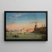 Le Palazzo Pisani Venise - Friedrich von Nerly — indrammet kunstværk på væggen