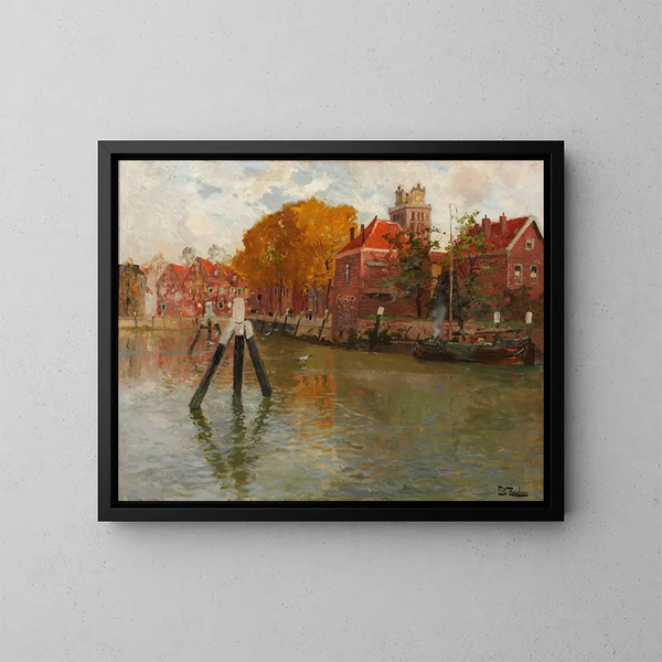Dordrecht - Frits Thaulow — indrammet kunstværk på væggen