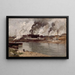 Usines à Ivry - Frits Thaulow — indrammet kunstværk på væggen
