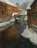 D'Akerselven - Frits Thaulow — visning af kunstværket