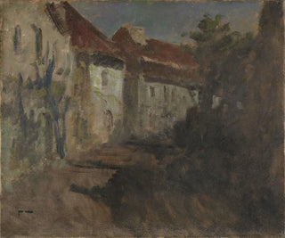Månelys i Dieppe - Frits Thaulow — visning af kunstværket