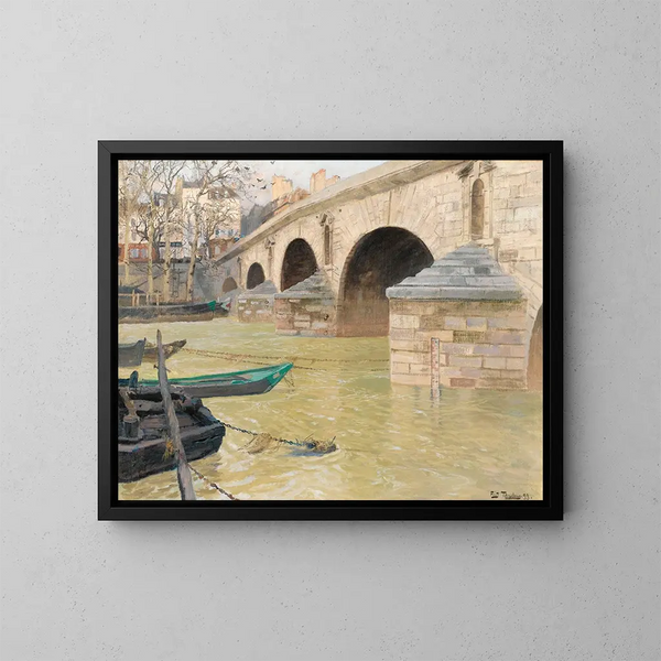 Le pont Marie à Paris - Frits Thaulow — indrammet kunstværk på væggen