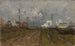 Le train arrive - Frits Thaulow — visning af kunstværket