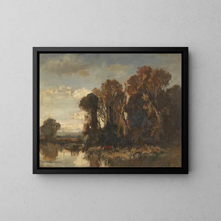 Fritz HalbergKrauss - Flusslandschaft mit Khen.webp