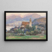 Vue de Spitz dans la vallée de la Wachau - Fritz Lach — indrammet kunstværk på væggen