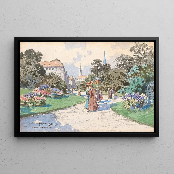 Fritz Lach - A walk in Viennas Stadtpark.webp