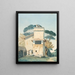 L'atelier de Raphaël og Villa Borghese i Rom - Fritz Petzholdt — indrammet kunstværk på væggen