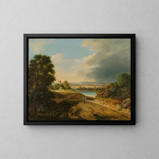 Fryderyk Skarbek - Landscape with a windmill.webp