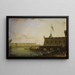 Vue de la forteresse Pierre-et-Paul et du quai du Palais - Fyodor Alexeyev — indrammet kunstværk på væggen