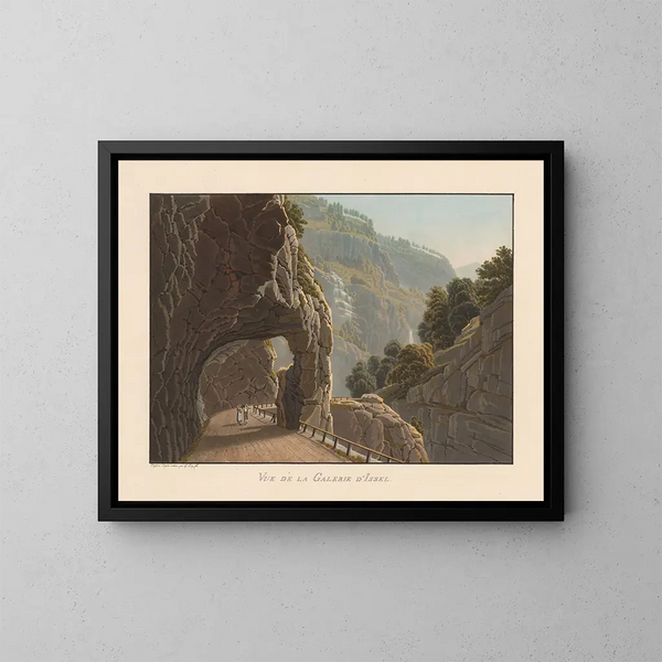 Vue de la Galerie d'Issel - Gabriel Lory le Jeune — indrammet kunstværk på væggen