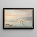 Vue du lac de Bienne et du bateau à vapeur Union près de La Neuveville - Gabriel Lory le Jeune — indrammet kunstværk på væggen