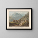 Vue du village de Simplon - Gabriel Lory le Jeune — indrammet kunstværk på væggen