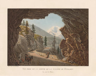 Gabriel Lory the Younger - Vue prise de la sortie de la Galerie de Schalbet du ct de lItalie.webp