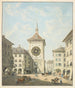 Vue de la tour de la Grande Horloge à Berne - Gabriel Lory L'ancien — visning af kunstværket