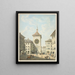 Vue de la tour de la Grande Horloge à Berne - Gabriel Lory L'ancien — indrammet kunstværk på væggen