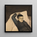 den liggende dreng - Magnus Enckell — indrammet kunstværk på væggen