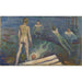 Reproduktion af maleriet Drenge, der bader - Edvard Munch