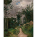 Reproduktion af maleriet Garde-champêtre i Fontainebleau-skoven (ca. 1870) - Alfred Sisley