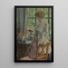 ung kvinde, der læser - Gari Melchers — indrammet kunstværk på væggen