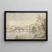 Vue du Ponte Molle à Rome - Gaspar Van Wittel | Reproduction — indrammet kunstværk på væggen