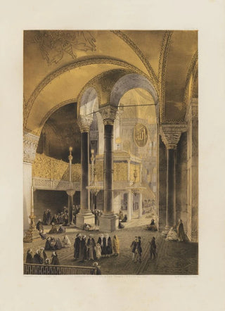 Gaspare Fossati - Aya Sofia Constantinople as recently restored by order of H M the sultan AbdulMedjid Pl08.webp