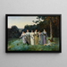 Sommerblomster Maleri - Gaston Béthune — indrammet kunstværk på væggen