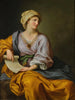 Portrait af Emma Hamilton som Sibylle - Gavin Hamilton — visning af kunstværket