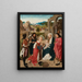 L'Adoration des Mages - Geertgen tot Sint Jans — indrammet kunstværk på væggen