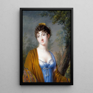 Genot - Lady in Blue with Yellow Shawl.webp